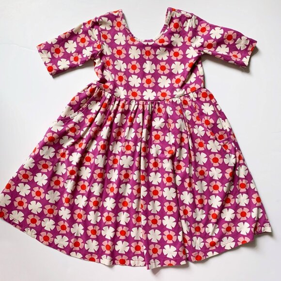 Hanna Andersson Other - Hanna Andersson Girl Print Super Soft Skater Dress 6-7 years VGUC